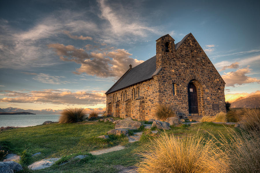 Church of the Good Shepherd - Lake Tekapo - Canterbury Photograph by ...