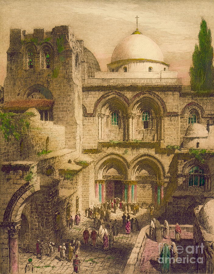 Church of the Holy Sepulcher Jerusalem 1916 Photograph by Padre Art