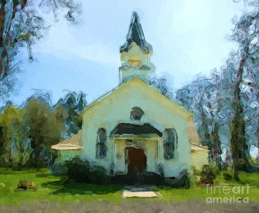 Church Of The Meadow Digital Art by Ruby Cross