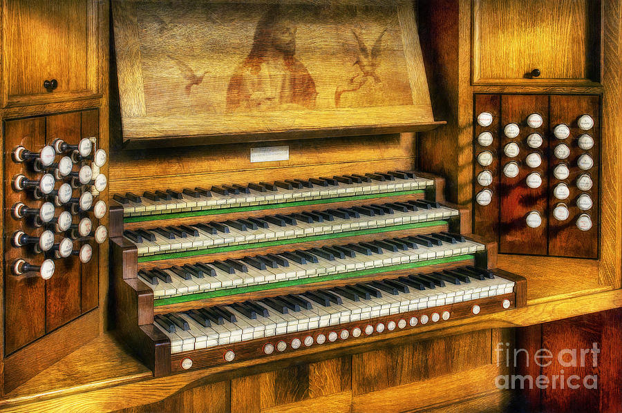 Music Photograph - Church Organ Art by Ian Mitchell
