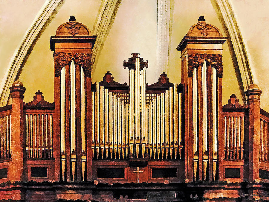 Church Organ Photograph by Susan Savad