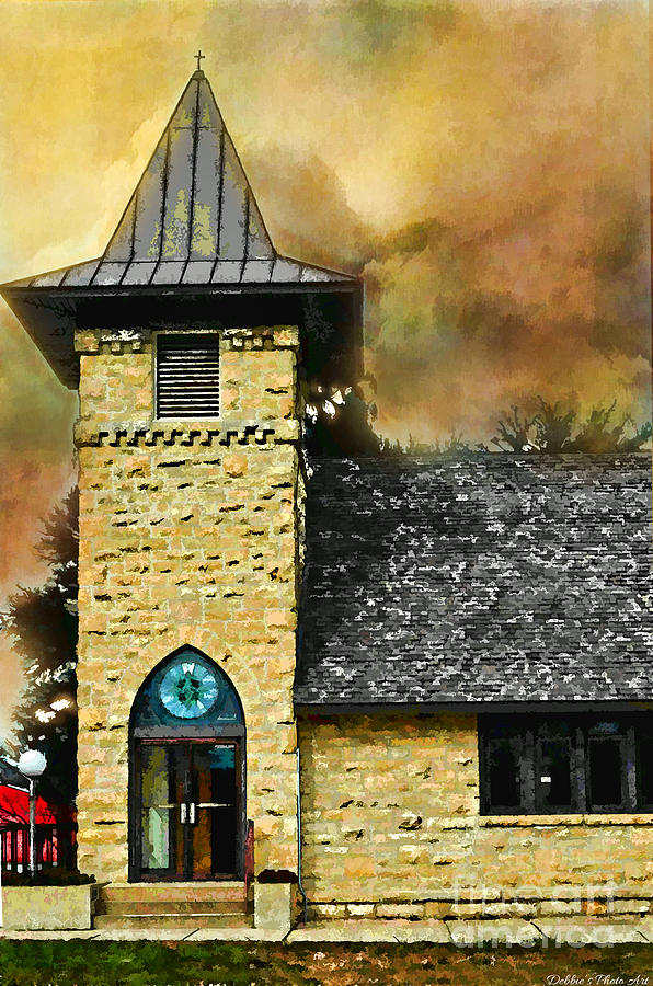 Church painted effect Photograph by Debbie Portwood