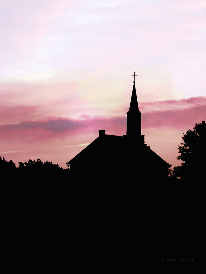 Church Silhouette Photograph by Dark Whimsy