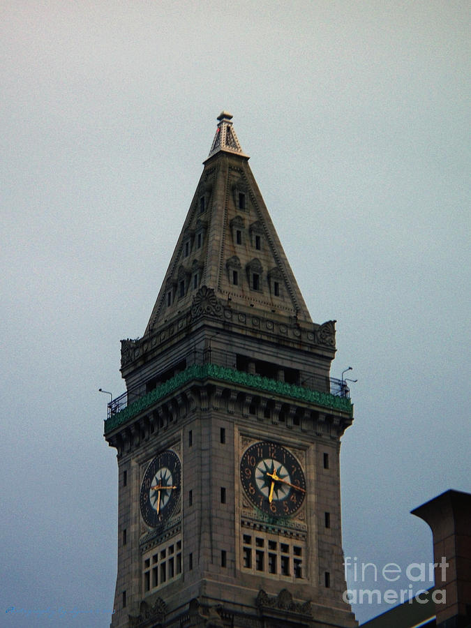 Architecture Photograph - Church Steeple in Boston by Gena Weiser