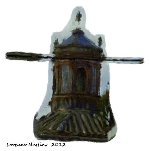 Church Steeple in Ecija Spain Painting by Bruce Nutting