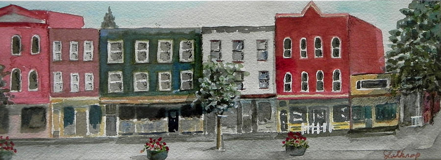 Pennsylvania - Church Street in Montrose Painting by Christine Lathrop