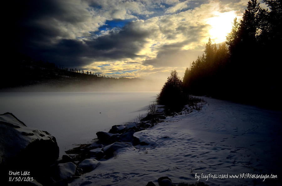 Winter Photograph - Chute Lake Winter by Guy Hoffman