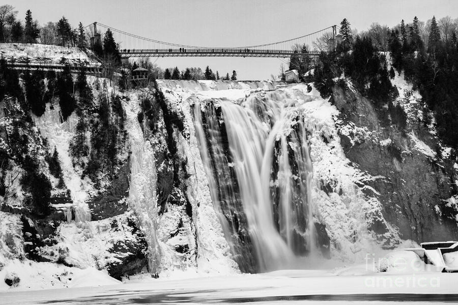 Chute Montmorency Quebec Canada Photograph by Dawna Moore Photography