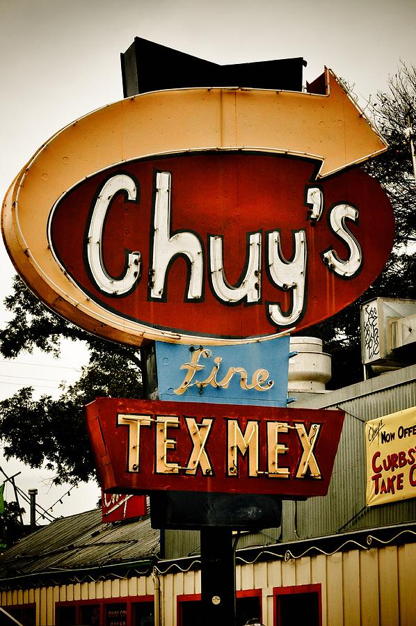 Chuy's Photograph - Chuys Sign 2 by Kristina Deane