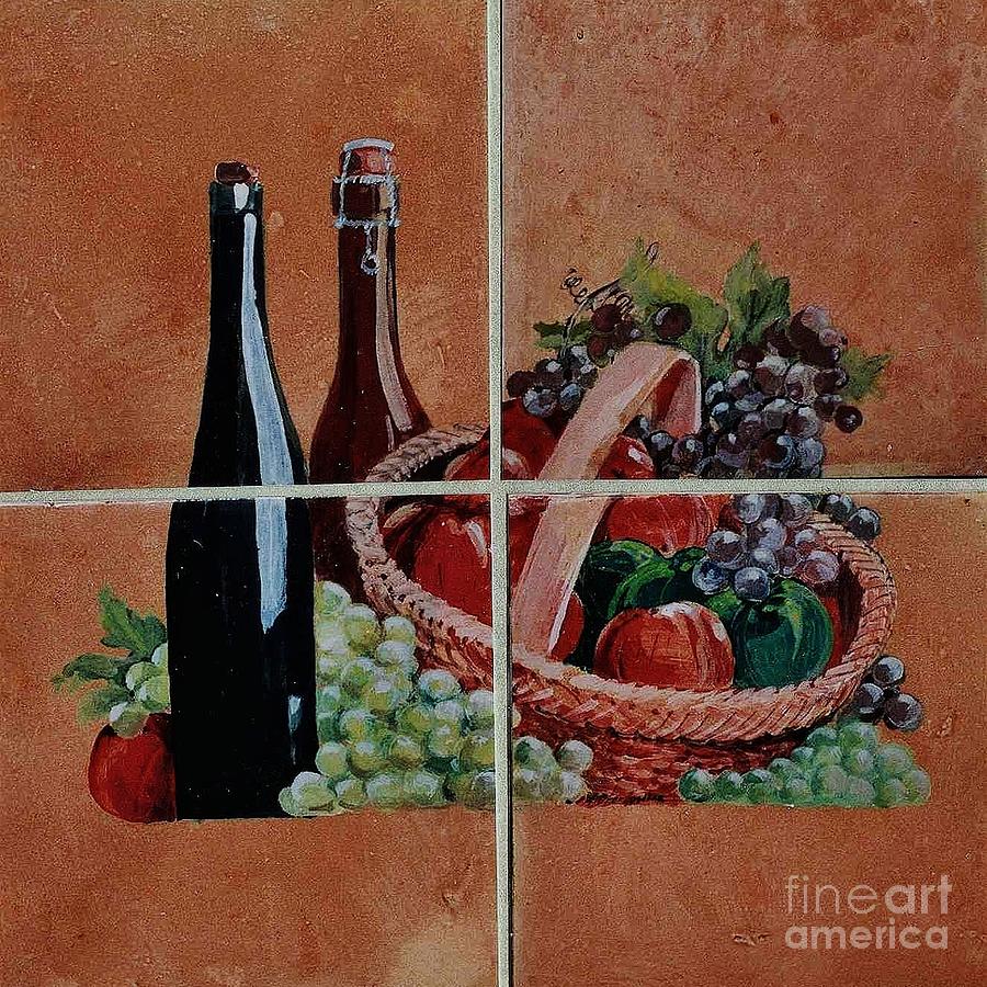 Cider And Apple Basket Ceramic Art by Andrew Drozdowicz