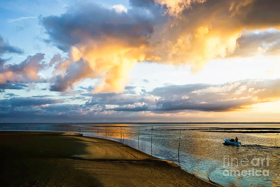 Sunset Photograph - Ciel du matin by Philippe Carlhant