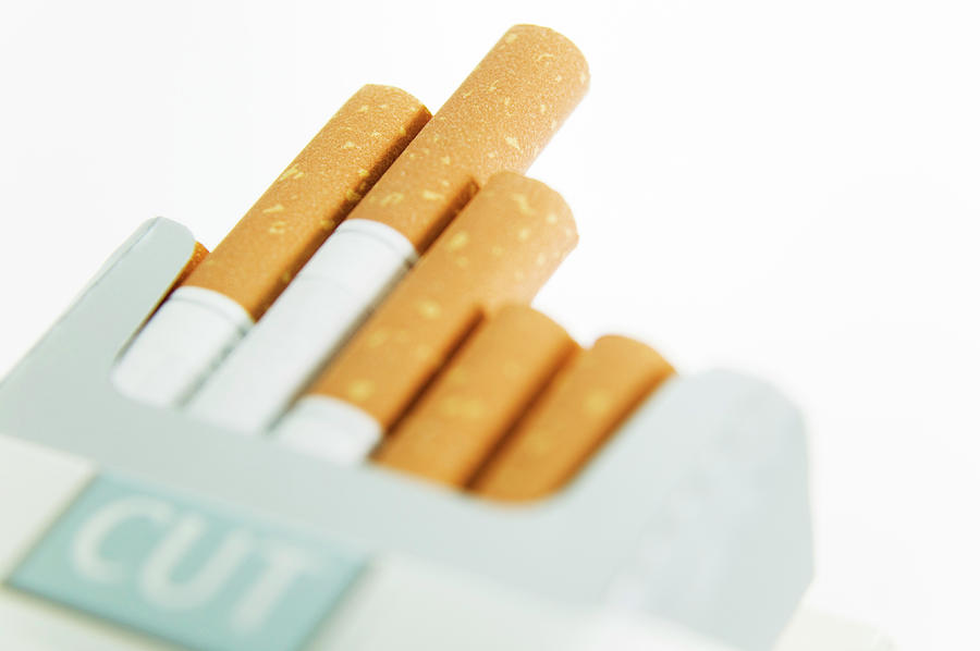 Cigarettes In A Packet Photograph by Gustoimages/science Photo Library