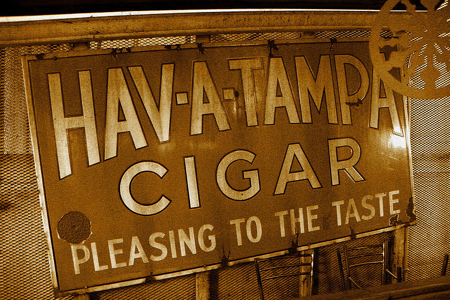 Vintage Hav A Tampa Cigar sign Photograph by David Lee Thompson Fine