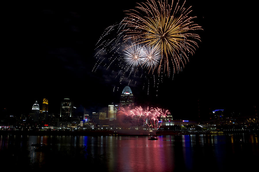Cincinnati Fireworks 2 Photograph by Bruce Leonhardt Fine Art America
