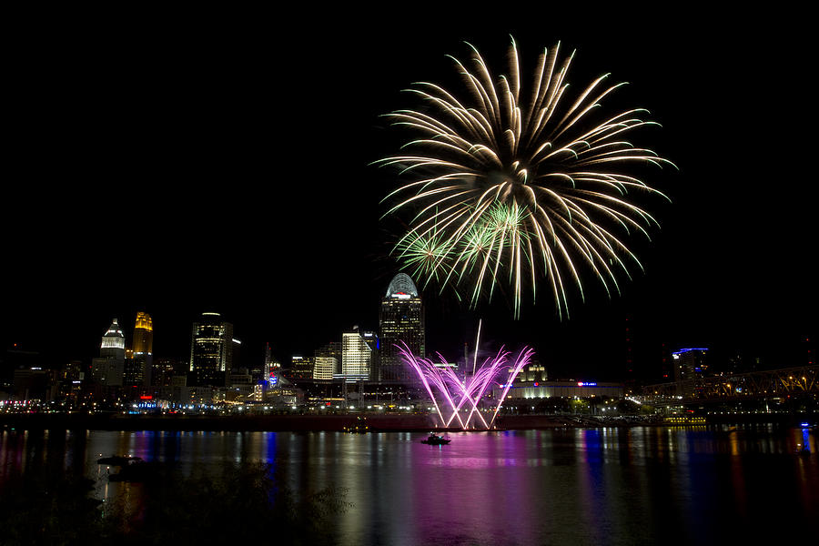 Cincinnati Fireworks 3 Photograph by Bruce Leonhardt Fine Art America