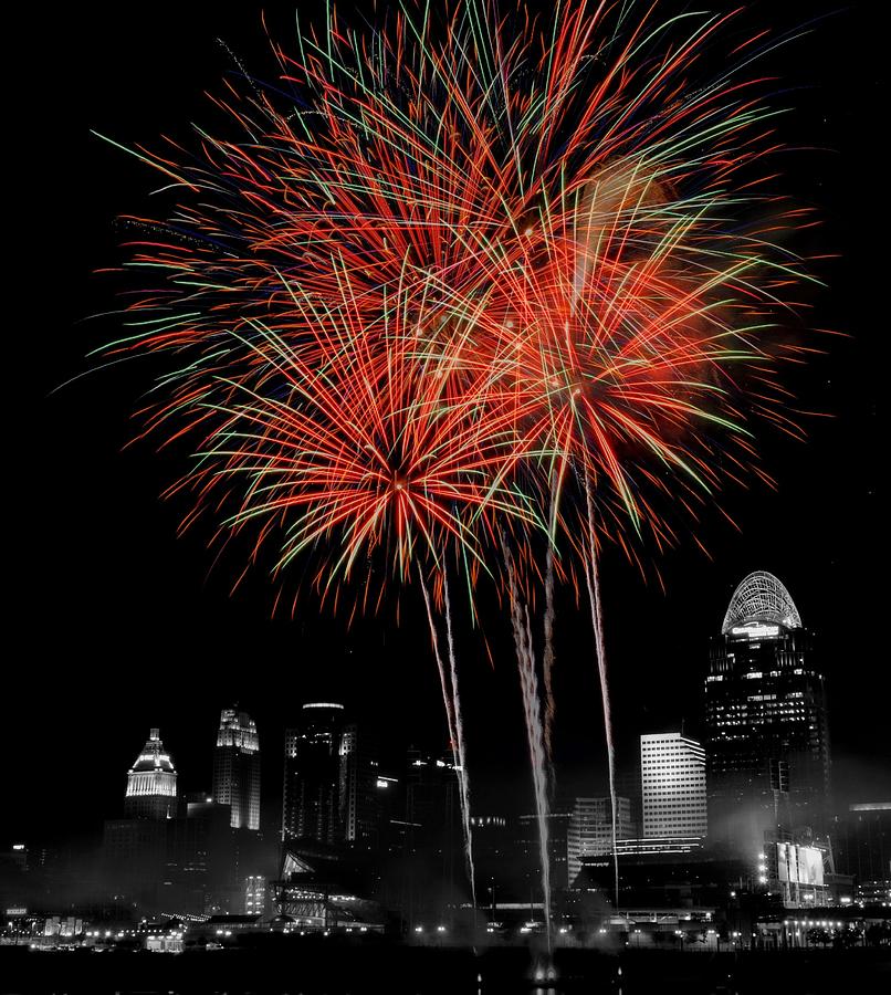 Cincinnati Fireworks Photograph by David Long Fine Art America