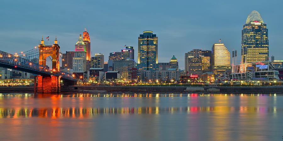  Cincinnati  On The Riverfront Photograph by Frozen in Time 