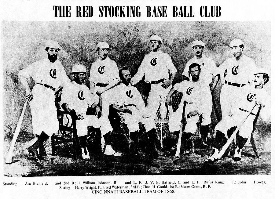 Cincinnati Reds Photograph - Cincinnati Red Stocking Baseball Team by Gary Wonning