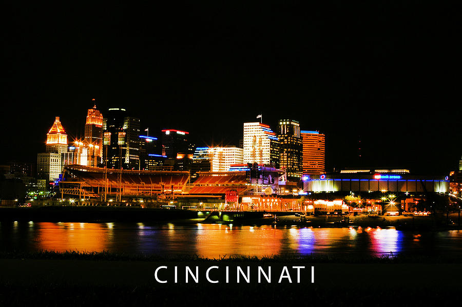 Cincinnati reflecting gold Photograph by Randall Branham