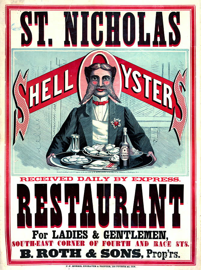 Cincinnati Restaurant Ad 1873 Photograph by Padre Art