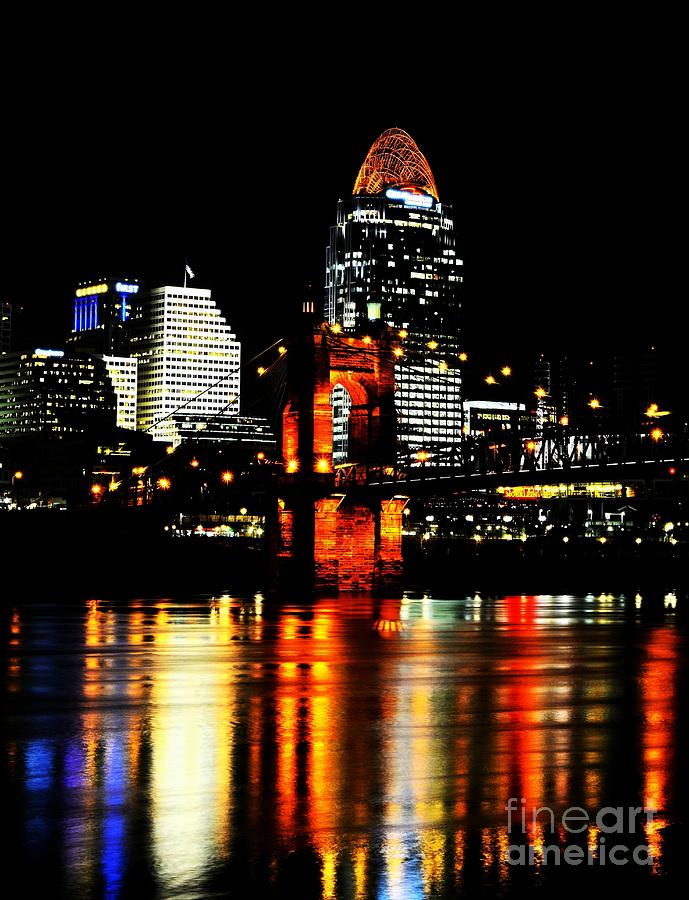 Cincinnati Skyline Dreams 4 Photograph by Mel Steinhauer
