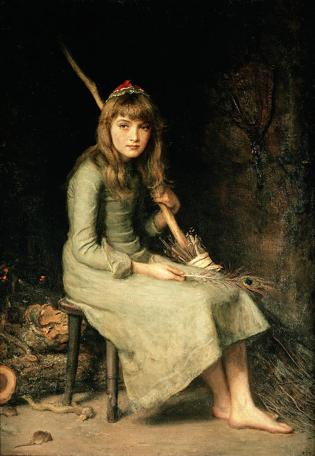Cinderella, 1881 Oil On Canvas Photograph by John Everett Millais Cinderella, 1881 Oil On Canvas Photograph by John Everett Millais