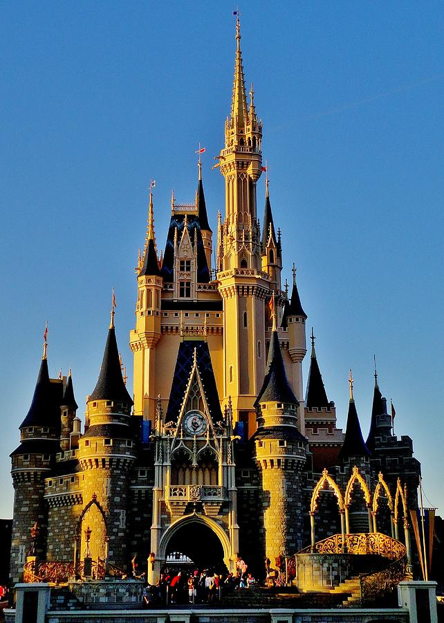 Magic Photograph - Cinderella Castle Sunset by Benjamin Yeager