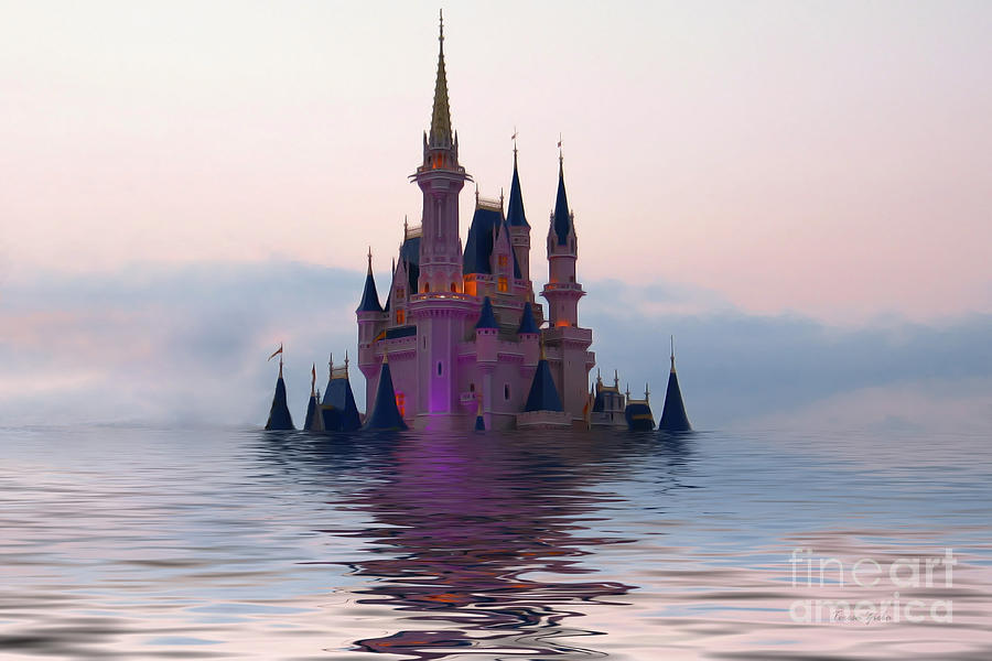 Cinderella Castle Digital Art by Teresa Zieba