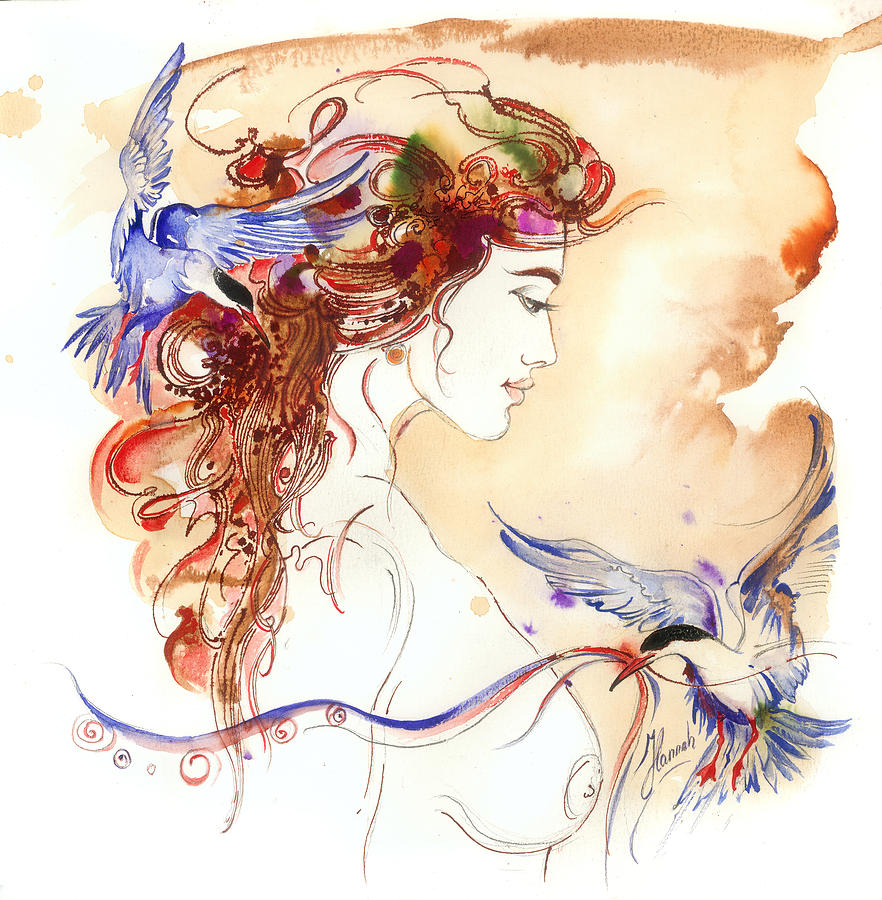 Fantasy Painting - Cinderella Story by Anna Ewa Miarczynska