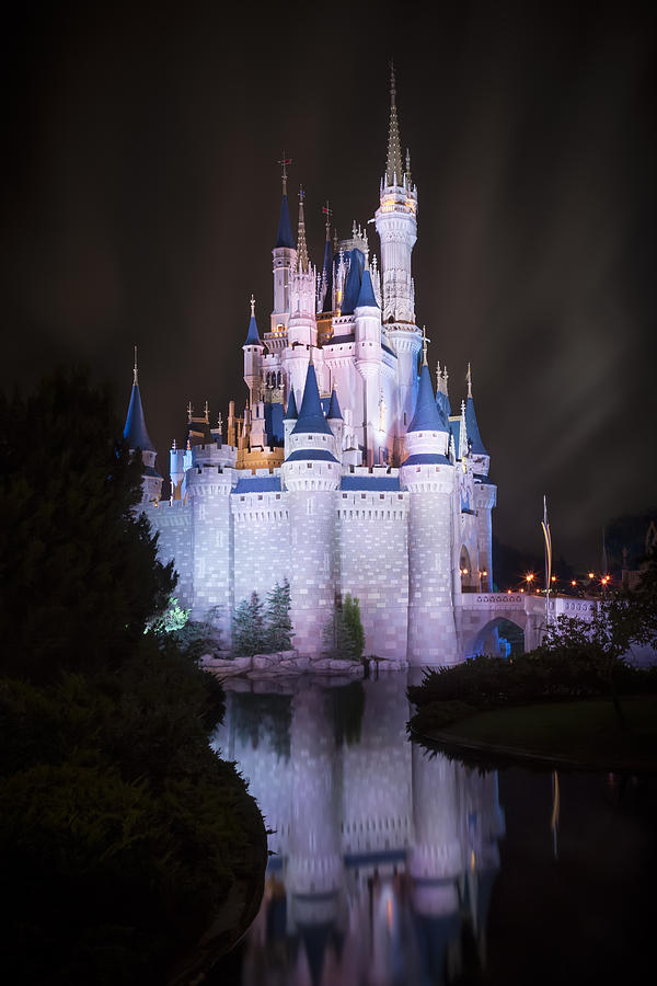 Cinderellas Castle Reflection Photograph by Adam Romanowicz