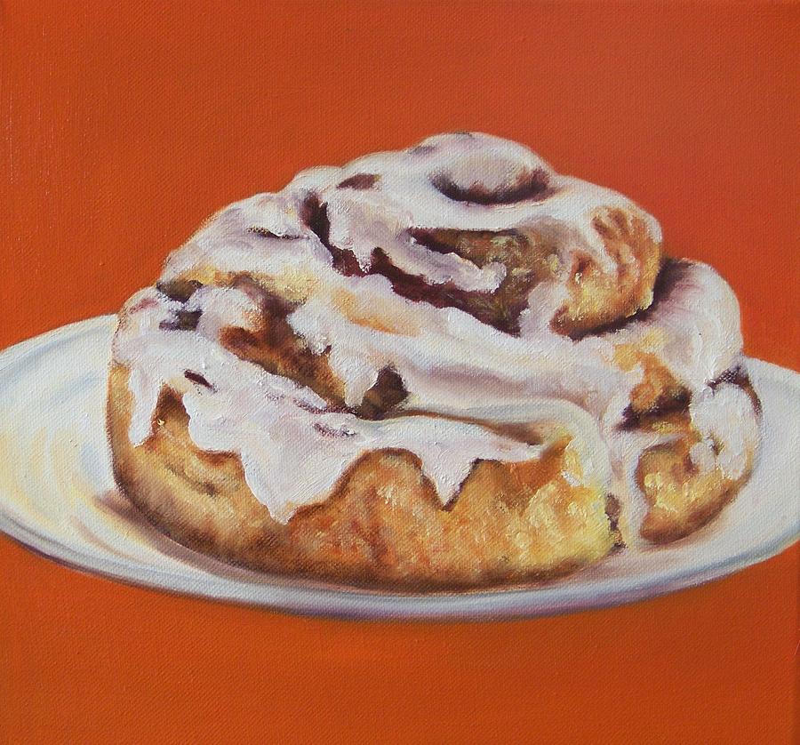 Cinnamon Roll Painting by Patricia Hall