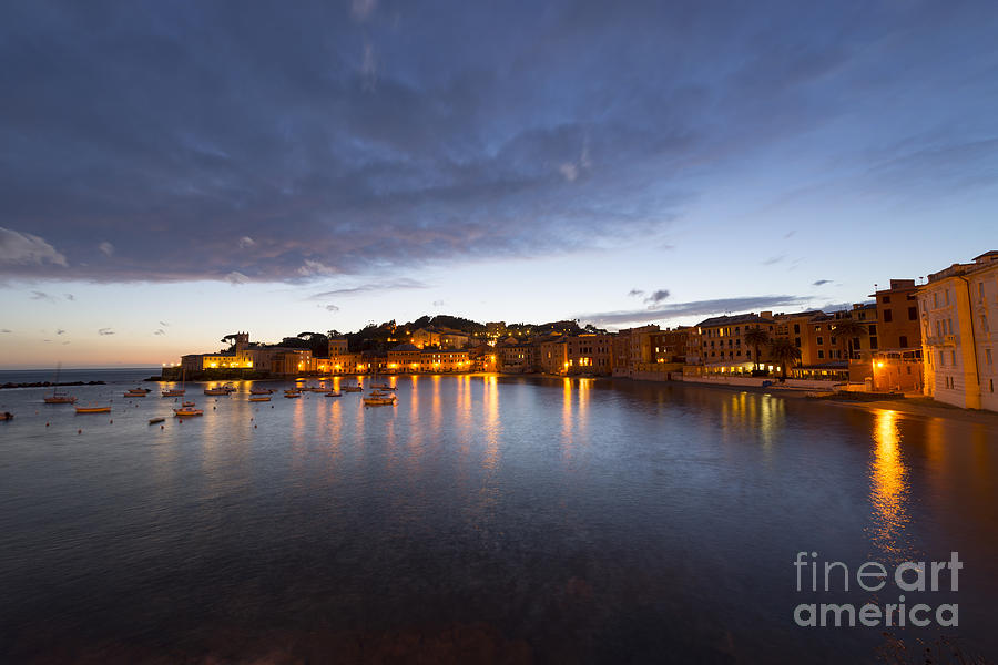 Cinque terre in blue hour Photograph by Mats Silvan