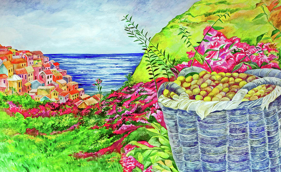 Cinque Terre Painting by Kandy Cross