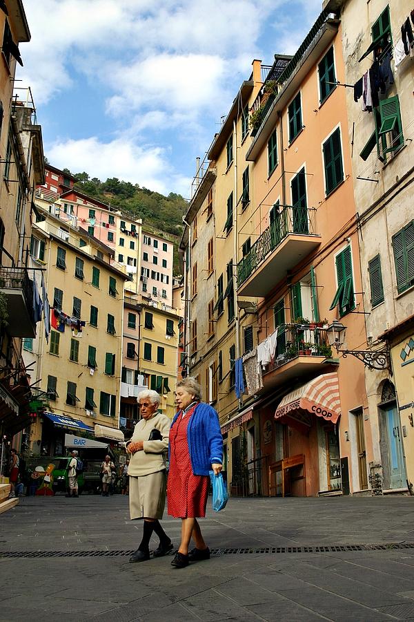 Cinque Terre Stroll Photograph by Henry Kowalski