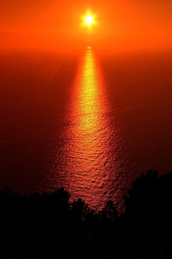Cinque Terre Sunset Photograph by Henry Kowalski