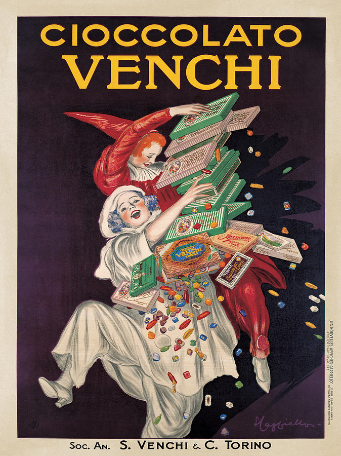 Candy Painting - Cioccolato Venchi by Leonetto Cappiello