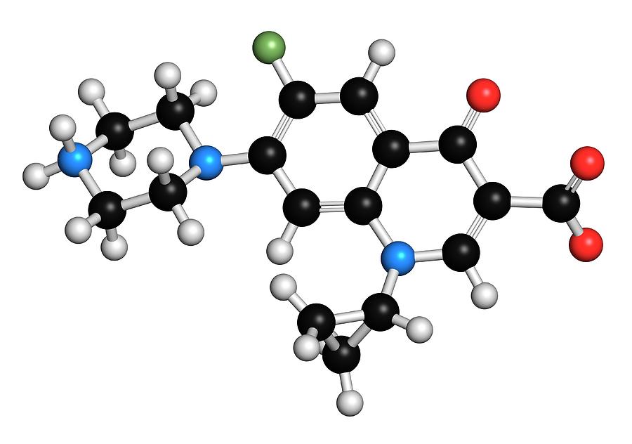 Ciprofloxacin Antibiotic Molecule Photograph by Molekuul | Fine Art America