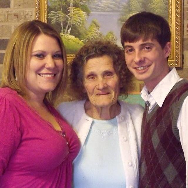 Circa 2009. My Sister, Nanny And I. My Photograph by Christopher Jones