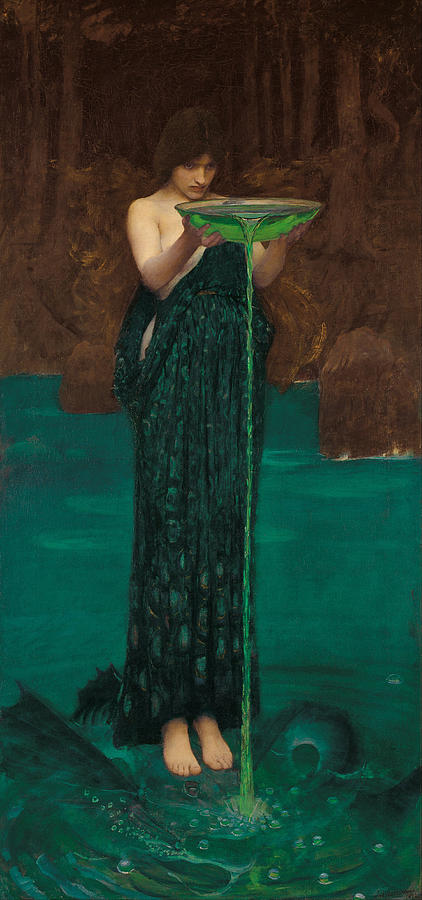 Circe Invidiosa #10 Painting by John William Waterhouse