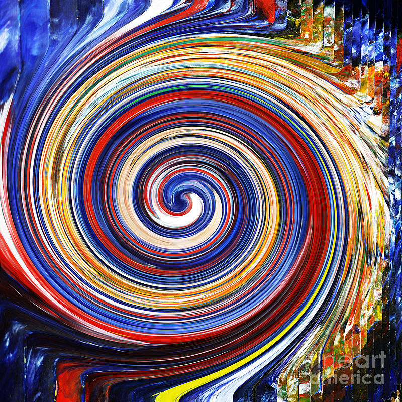 Abstract Painting - Circle 4 by Bruce Lan