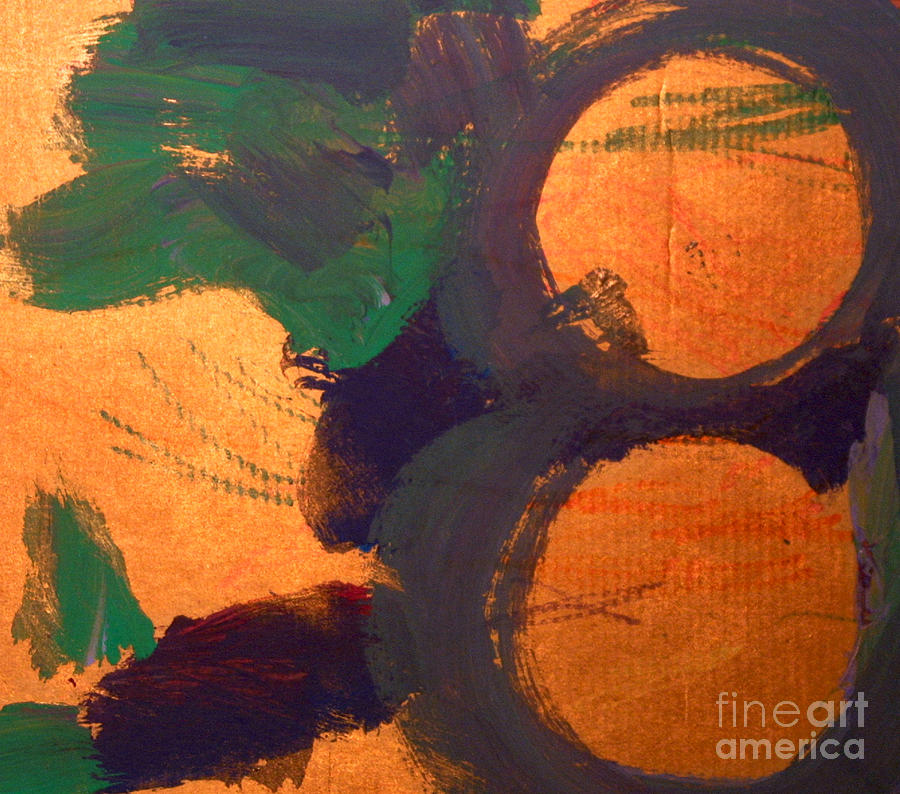 Abstract Painting - Circle Art 8 by Little Wonders Of Wonderland