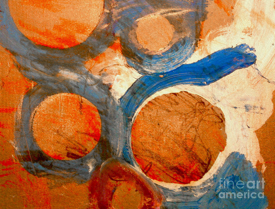 Abstract Painting - Circle Art 913 by Little Wonders Of Wonderland