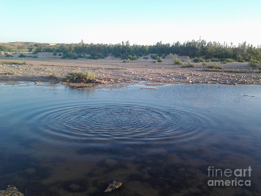 Circle of water Photograph by Mourad HARKAT