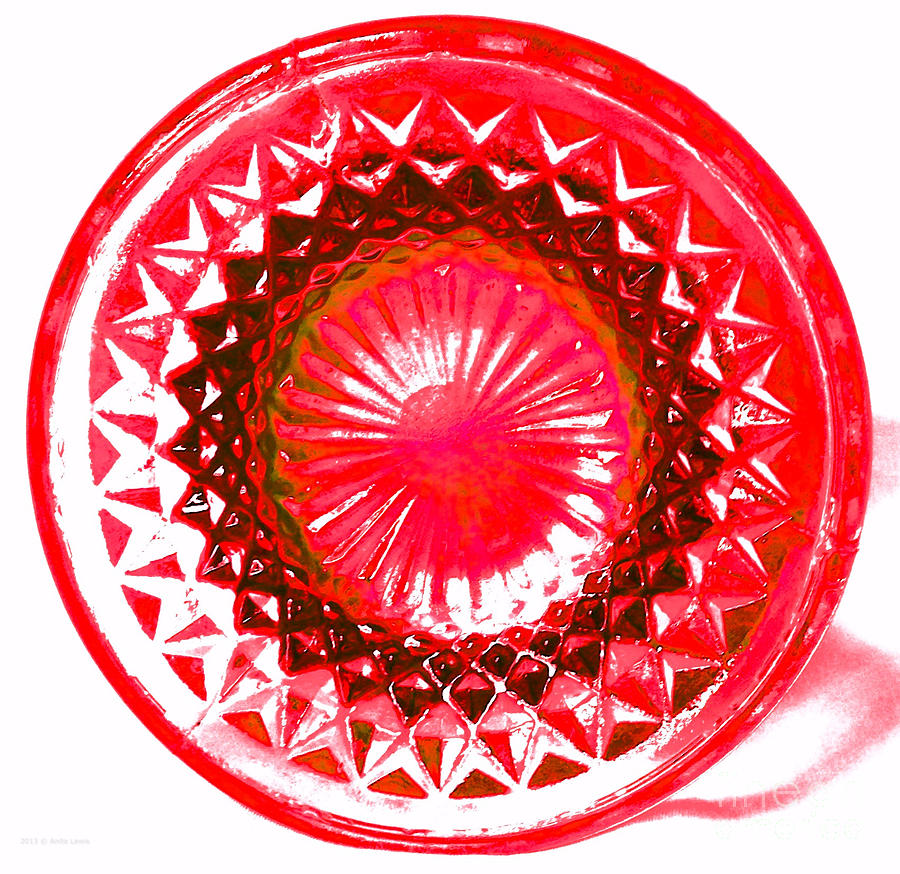 Circle Red Digital Art by Anita Lewis
