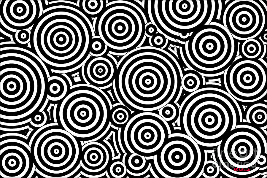 Circles - Wood Digital Art by E B Schmidt