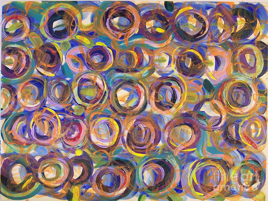 Circles Painting by Catherine Gruetzke-Blais