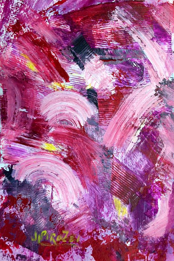 Abstract Painting - Circles by Janet Pirozzi
