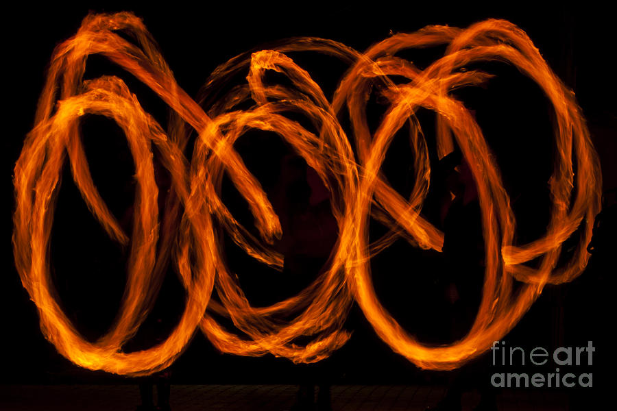 Salem Photograph - Circles of Flame by M J
