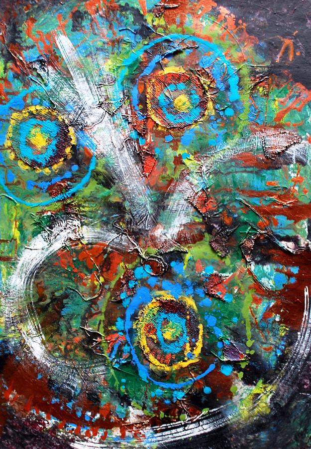 Circles to the Third Power Painting by Cleaster Cotton