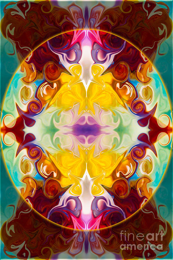 Circling The Unknown Abstract Healing Artwork by Omaste Witkowsk Digital Art by Omaste Witkowski